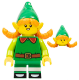 LEGO col402 Holiday Elf, Series 23 (Minifigure Only without Stand and Accessories)